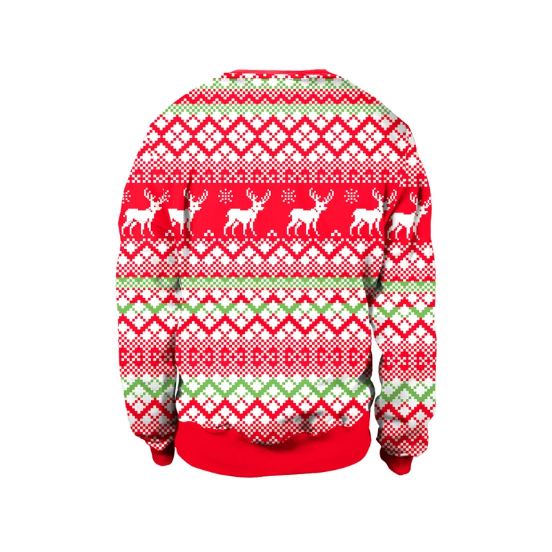 Alpaca Printed Christmas Sweaters Clothing O-neck Pullover Sweatshirts Family Fitted Tops Father Mother Daughter Son Costumes |
