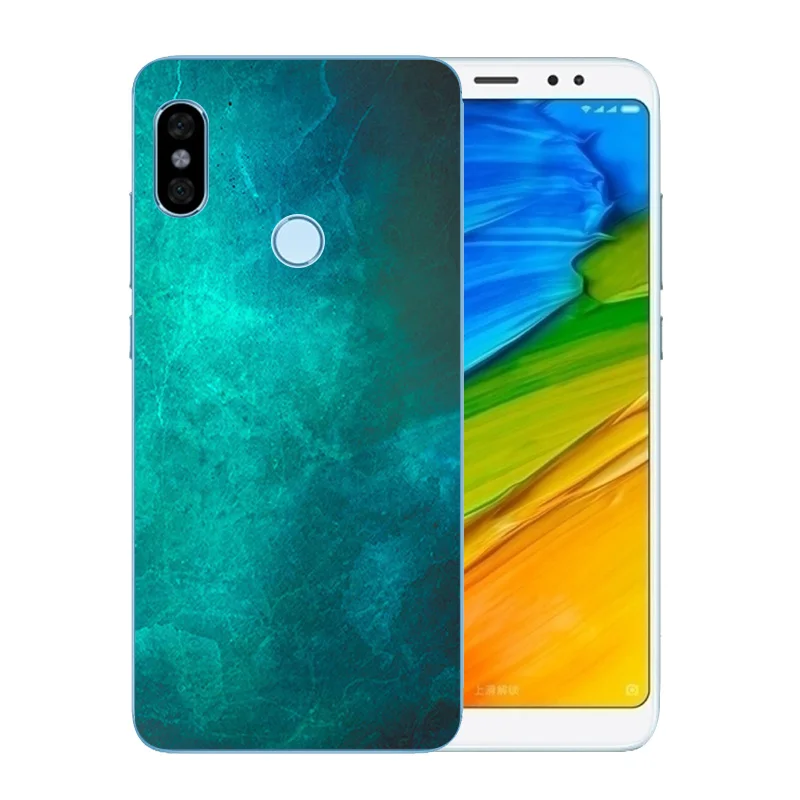 Для Xiaomi Redmi Note 5 Pro задняя крышка цветной каменный узор для чехол телефона