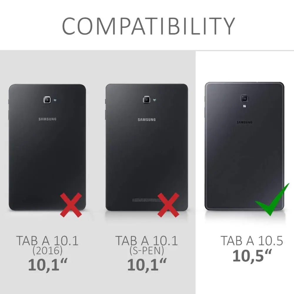 360 Вращающийся чехол для samsung Galaxy Tab A A2 10,5 дюймов планшет SM-T590 SM-T595 Чехол-книжка кожаный чехол-подставка с ручкой+ Защитная пленка на экран
