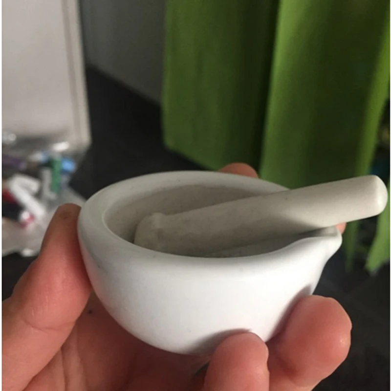6ML Mini Porcelain Mortar and Pestle Mixing Grinding Bowl Set DIY Tool Kit | Дом и сад