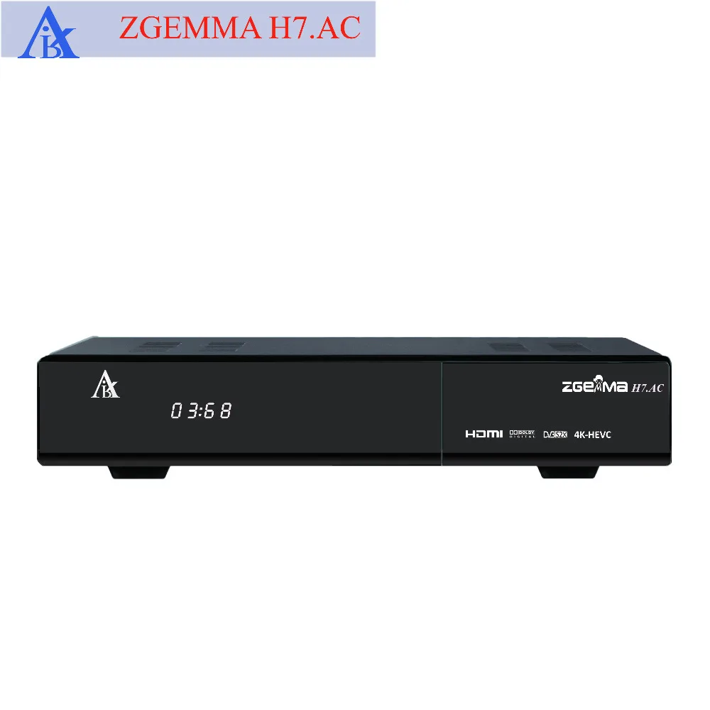 2 шт./партия 4K UHD ATSC+ двойной спутниковый ресивер zgemma h7.ac 2* DVB S2X+ ATSC