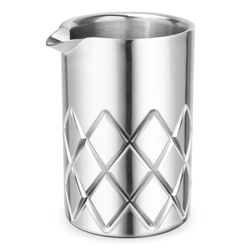 Silver DoubleWall 580 мл перемешивание оловянного коктейля смешивания стекла с двойными стенками и вакуумной изоляцией для температурной консистенции барный инструмент - Цвет: Silver DoubleWall