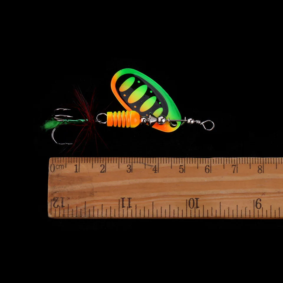 WALK FISH 3 шт./лот приманка для рыбной ловли Размер 2 5 блесна ложка 1 г в виде пера