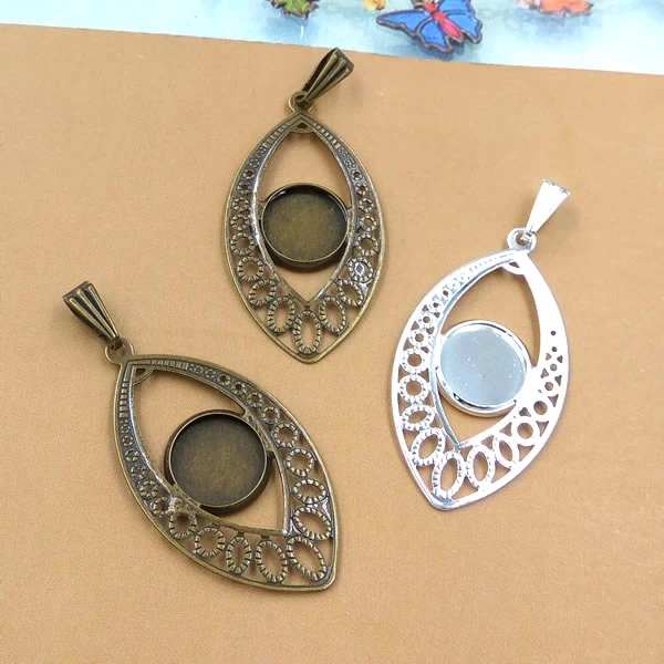 Круглая основа для кабошона медные ажурные филигранные обертки размером 35 мм * 20