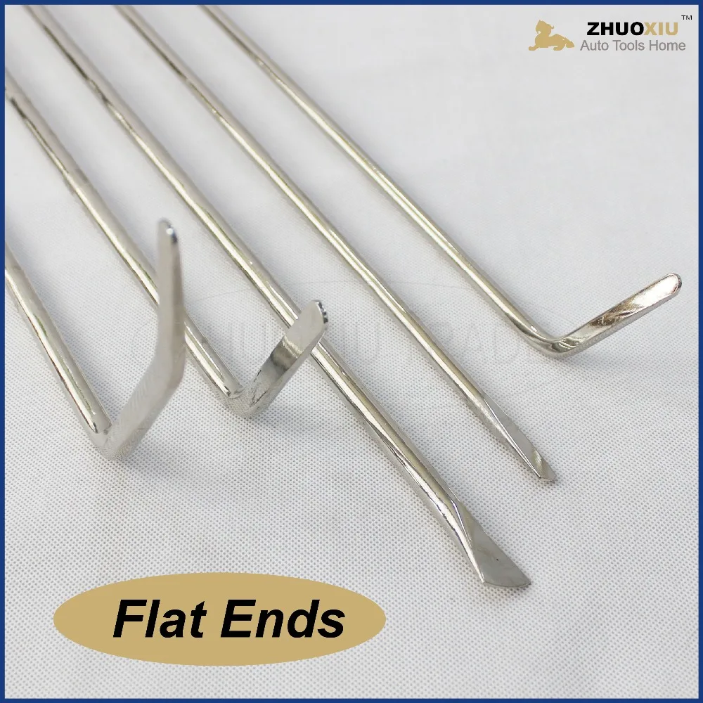 Авто PDR набор беспокрасочных стержней для града плоский конец съемник вмятин