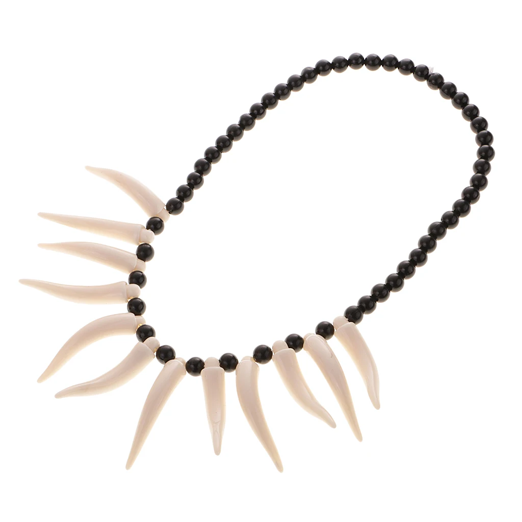 Новинка искусственный рожок в виде бивня бусы этническое ожерелье для зубов