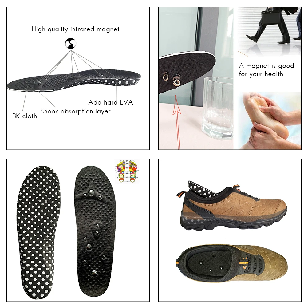 

Foot Care Men and Women Magnetic Therapy Insoles Foot Massager Reflexology Pain Relief Shoe Insoles Care Tools