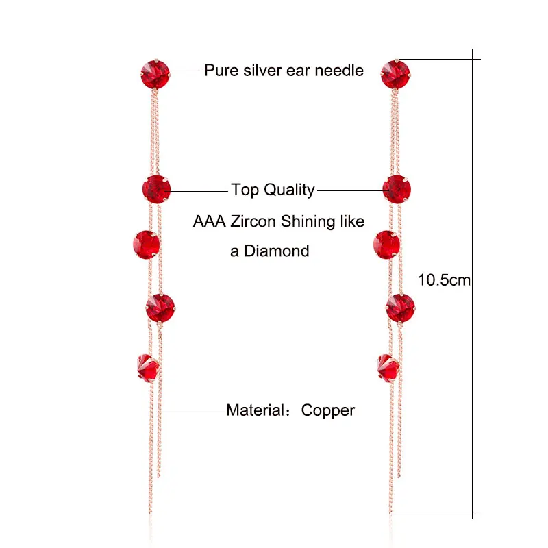 Длинные серьги гвоздики для женщин оптовая продажа минималистичные невесты