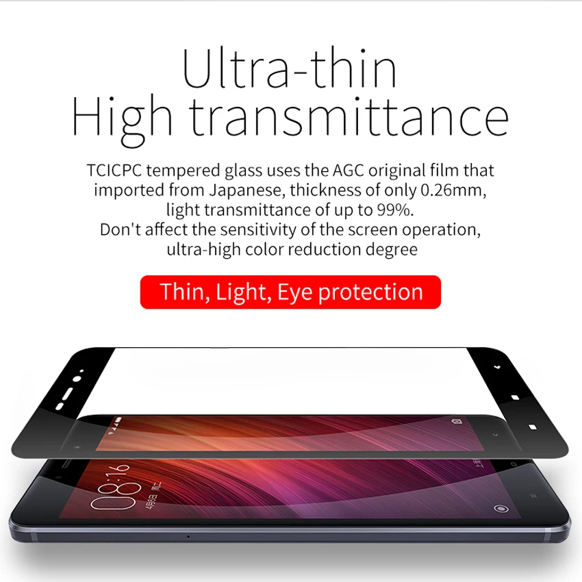 Tcicpc стекло для Xiaomi Redmi 4 Pro закаленное полное покрытие 9 H HD прозрачное Защитное