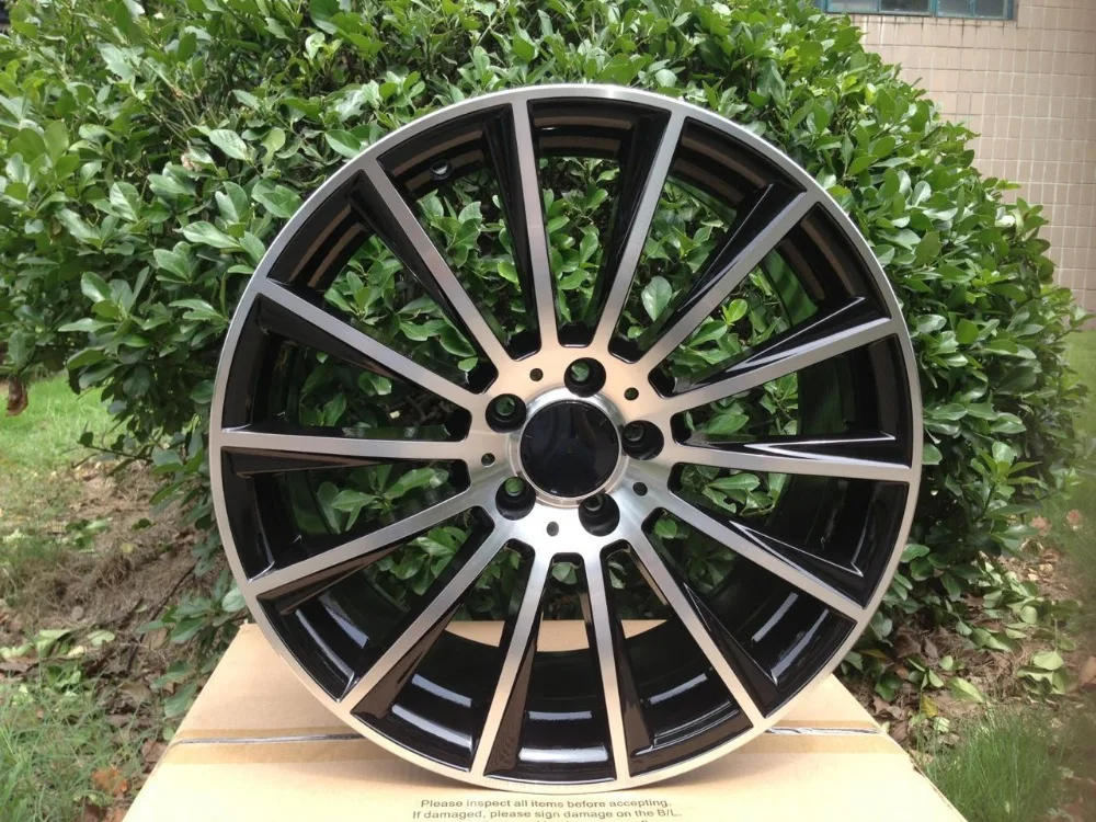 Четыре части 20x9 5 et 35 5x112 OEM черный машинный лицевой сплав колесные диски W813 в