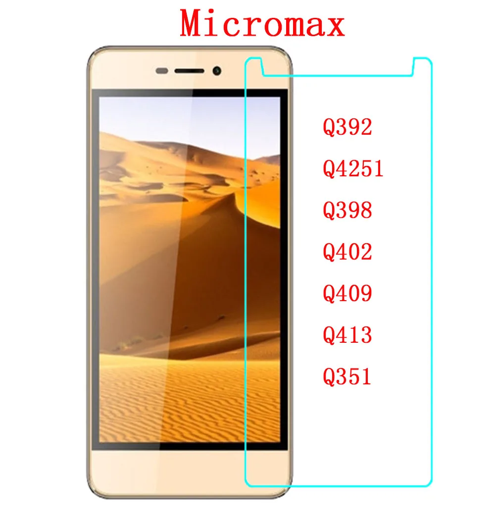 Закаленное стекло для Micromax Canvas Juice 3 Q392 Q4251 Q398 Q402 Q409 Q413 Q351 пленка телефона с защитой