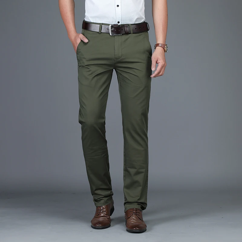 Узкие прямые брюки черные синие хаки стрейч размера плюс 42 44 Осень зима