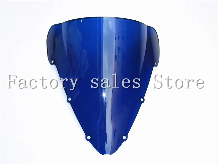 

HotSale For Honda CBR 600 F4I CBR600 f4i 2001 2002 2003 2004 2005 2006 2007 blue Windshield WindScreen Double Bubble CBRF4I