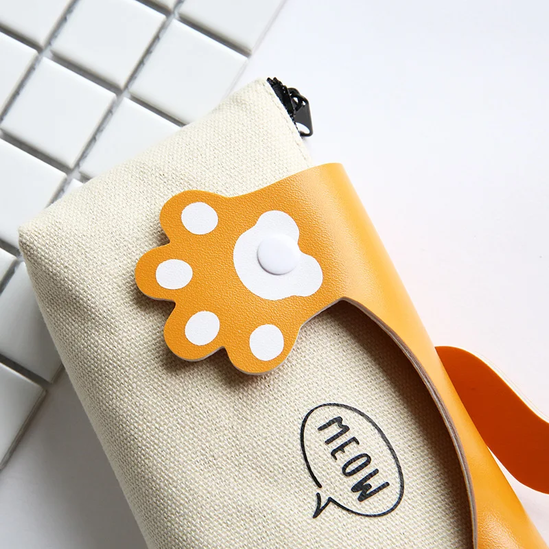 Милый пенал CaseKawaii для кошек школьный девочек многофункциональная Подарочная