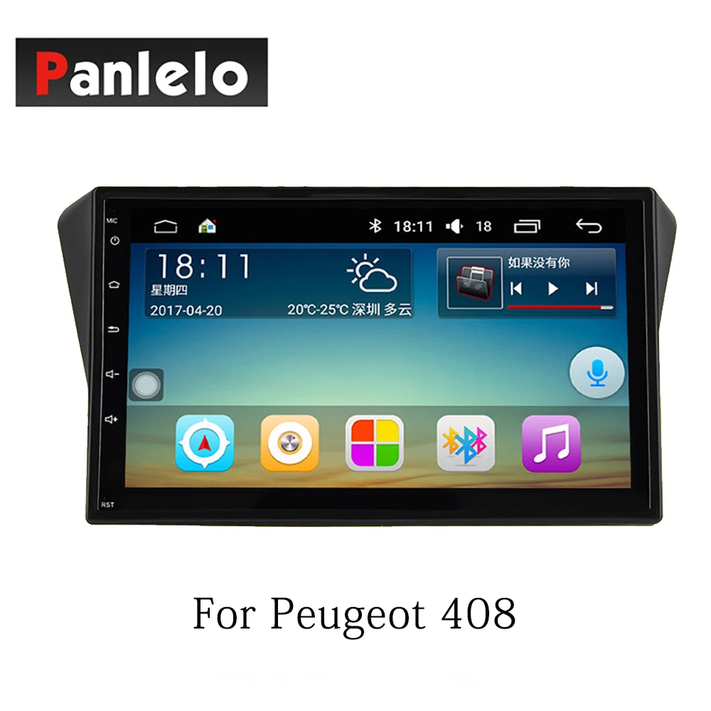 Panlelo Android 7.1 For Peugeot C-Quatre C3XR 408 301C-Quatre 308 2 Din GPS Navigation 8/9/10Inch BT Steering Wheel Control | Автомобили и