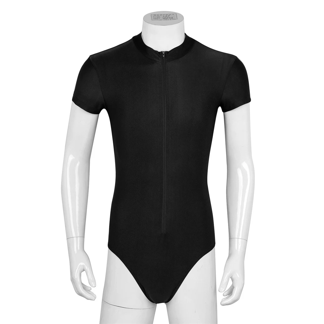 Мужской купальник с коротким рукавом и молнией спереди Размеры s/M/L/XL/XXL/XXXL цвет в