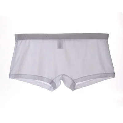 Шорты Слип Homme полупрозрачные мужские s сексуальное нижнее белье мужские трусы-боксеры Cuecas Gay трусы ледяное шелковое бесшовное белье боксеры - Цвет: 08