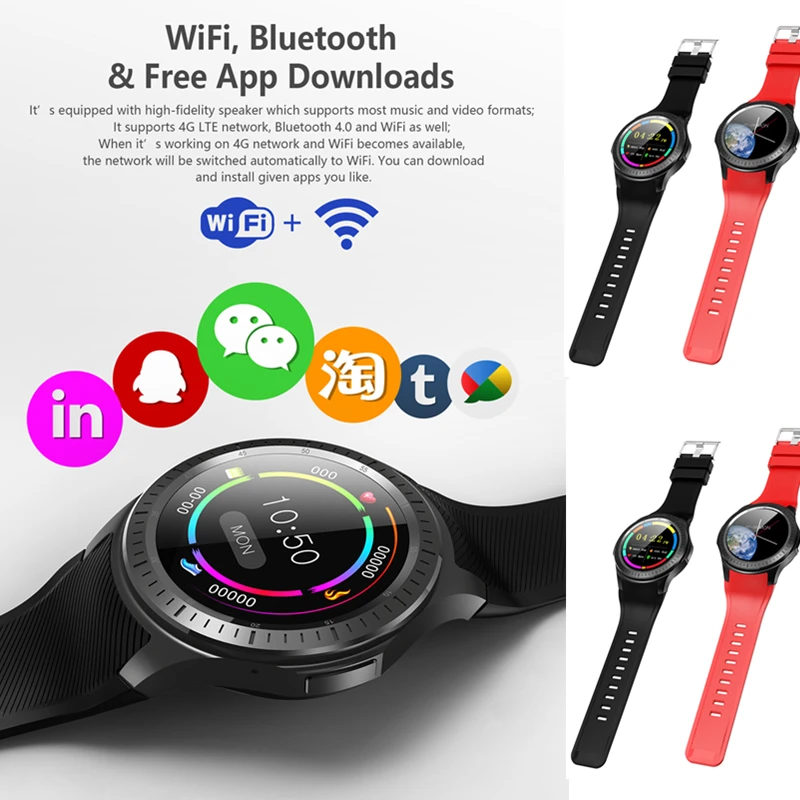 Andriod смарт часы DM368 плюс Поддержка WI FI 4G gps Bluetooth гаджет с монитором и датчиком