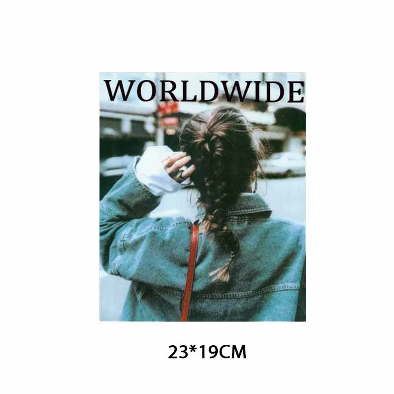 Модный утюжок для девочек Переводные буквы патчи Глажка одежды стираемые