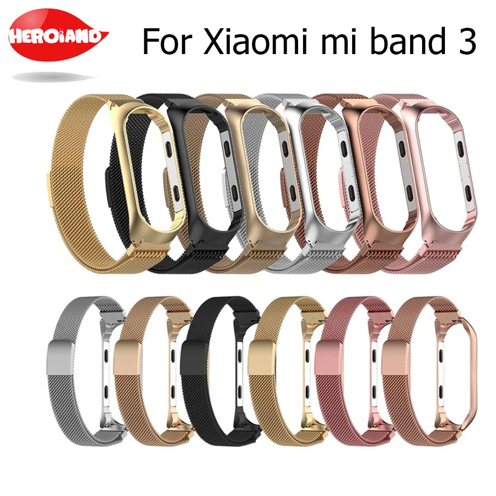 Для Mi band 3 металлический ремешок для Xiaomi Band браслет отвертки Correa MiBand