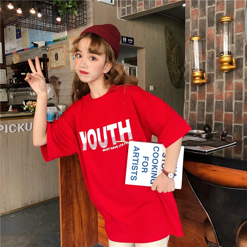 Футболка с короткими рукавами топы и футболки для женщин девочек новинка 2019 года