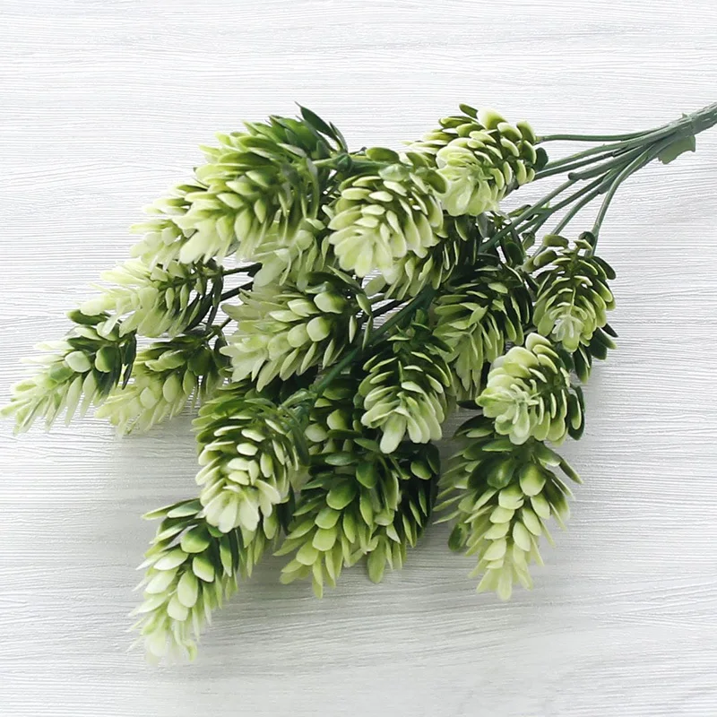 35 Hoofden/комплект из соснового конуса Simulatie Ananas Gras Kunstmatige Planten Diy Huis Vazen Voor Decoratie Nep пластиковый помпон