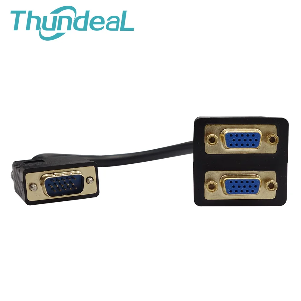 Высокое качество VGA 2 в 1 переключатель кабель мужчин и женщин M/F Out адаптер