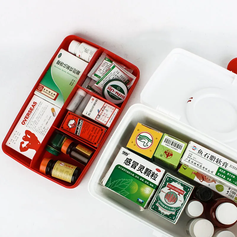 Boxi 1pc Family Medicine Box Organizer Case Baby First Aid Multi-layer Large Capacity Plastic Medical Storage boxes | Дом и сад