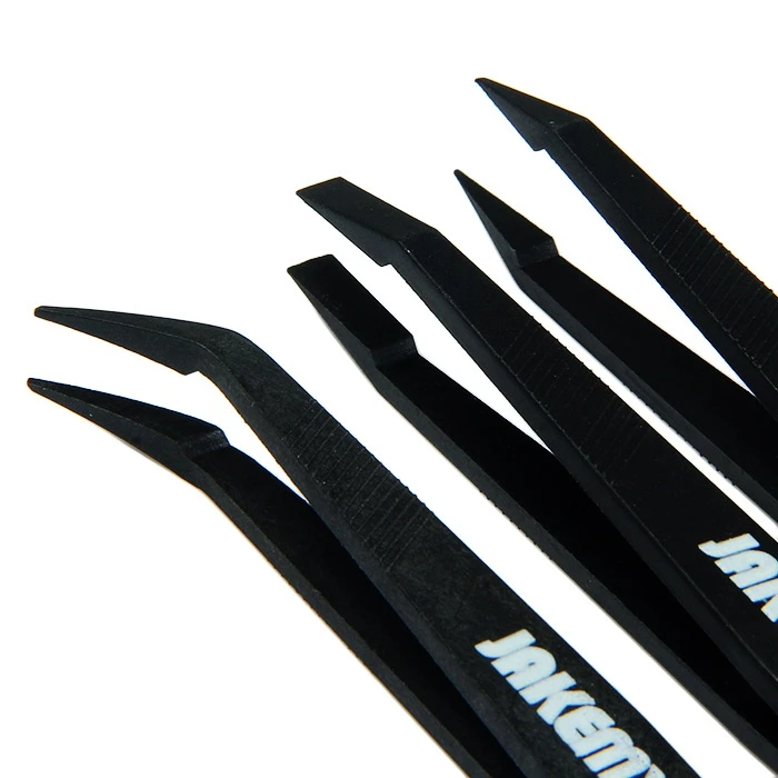 3 шт. пинцет из антистатического волокна с тонким наконечником плоский и