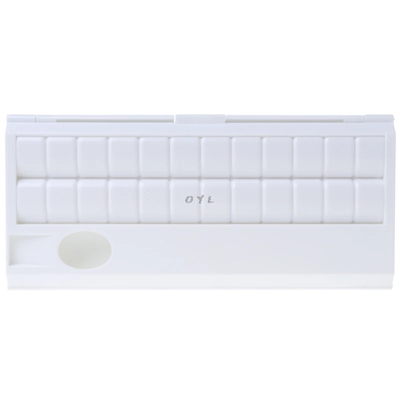 Палитра для рисования акварелью поднос 24 Сетки профессиональная пластиковая