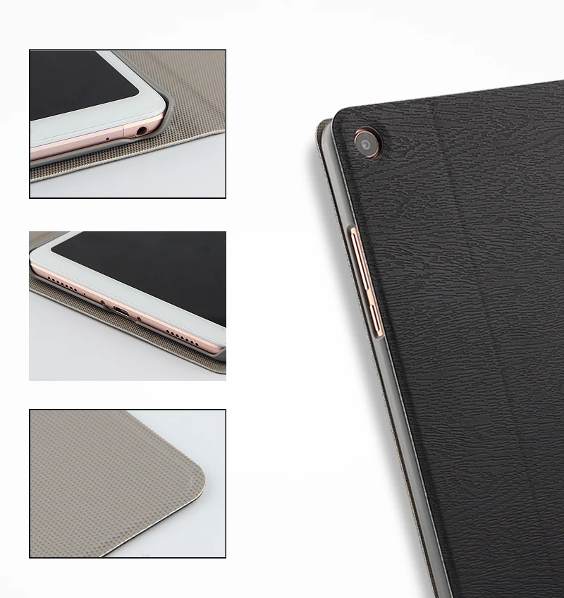 Новый чехол подставка из искусственной кожи с деревянным покрытием для Xiaomi MiPad 4