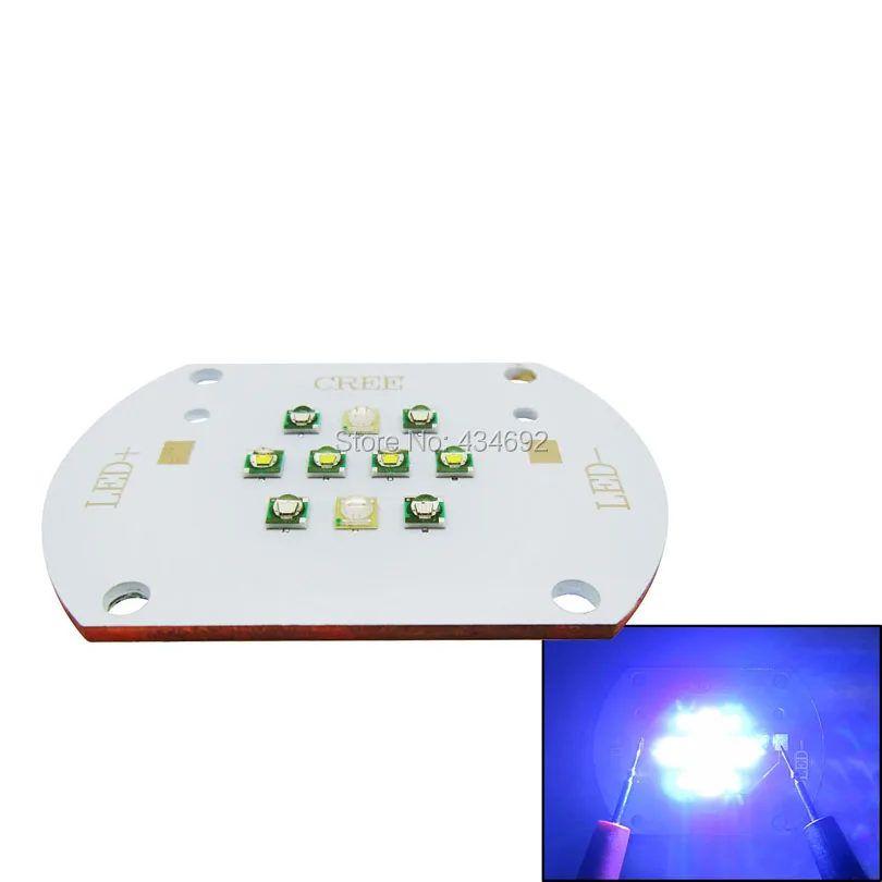 30 Вт DIY Аквариум Светодиодные Лампы Свет Cree XPE XP-E 450nm Королевский Синий + 470nm 5000K
