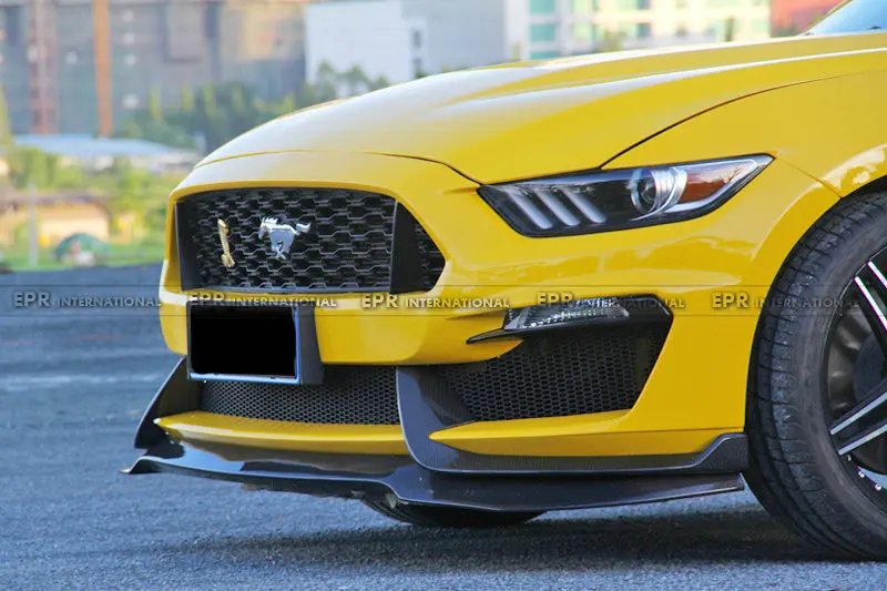 Для Mustang GT350R углеродное волокно передний блеск для губ волоконная отделка оперение бампера Гоночный комплект кузова авто аксессуары автостайлинг