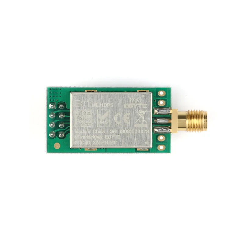 Nrf24l01 Φ Ebyte 20 дБм большой диапазон 2100 м SPI NRF24L01 + PA LNA 2 4 ГГц радиочастотный