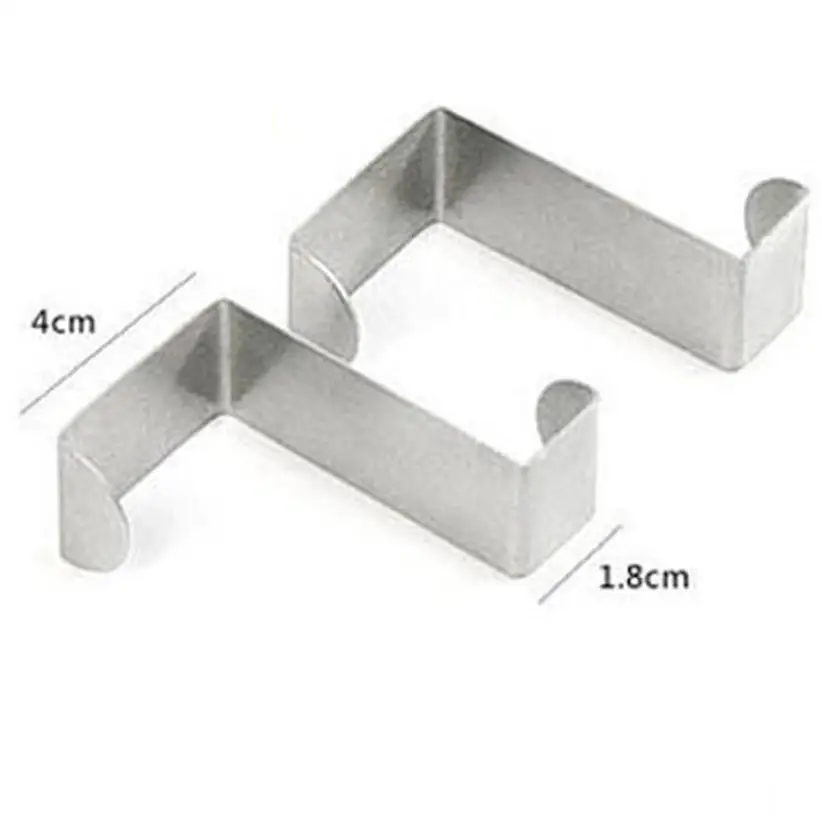2PC Door Hook Stainless Steel Kitchen Cabinet Clothes Pothook Hanger Holder JUL17 | Дом и сад