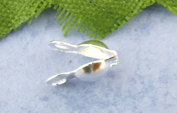 

Обжимные бусины-наконечники с посеребренным покрытием, 150 шт. (подходит для шаровой цепочки 3,2 мм), 8*4 мм, Новинка