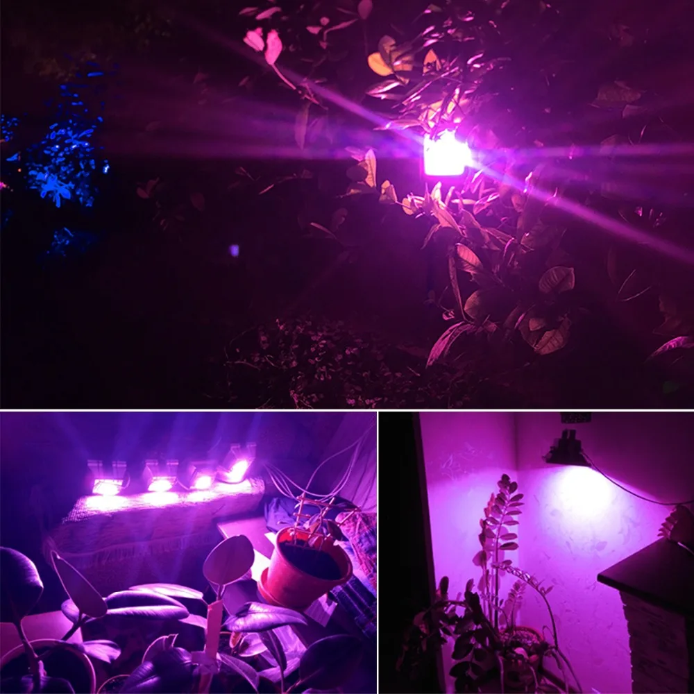 Полный спектр 380 840nm LED Grow Chip 20 Вт 30 50 COB лампа Чип DIY light прожектор для комнатных
