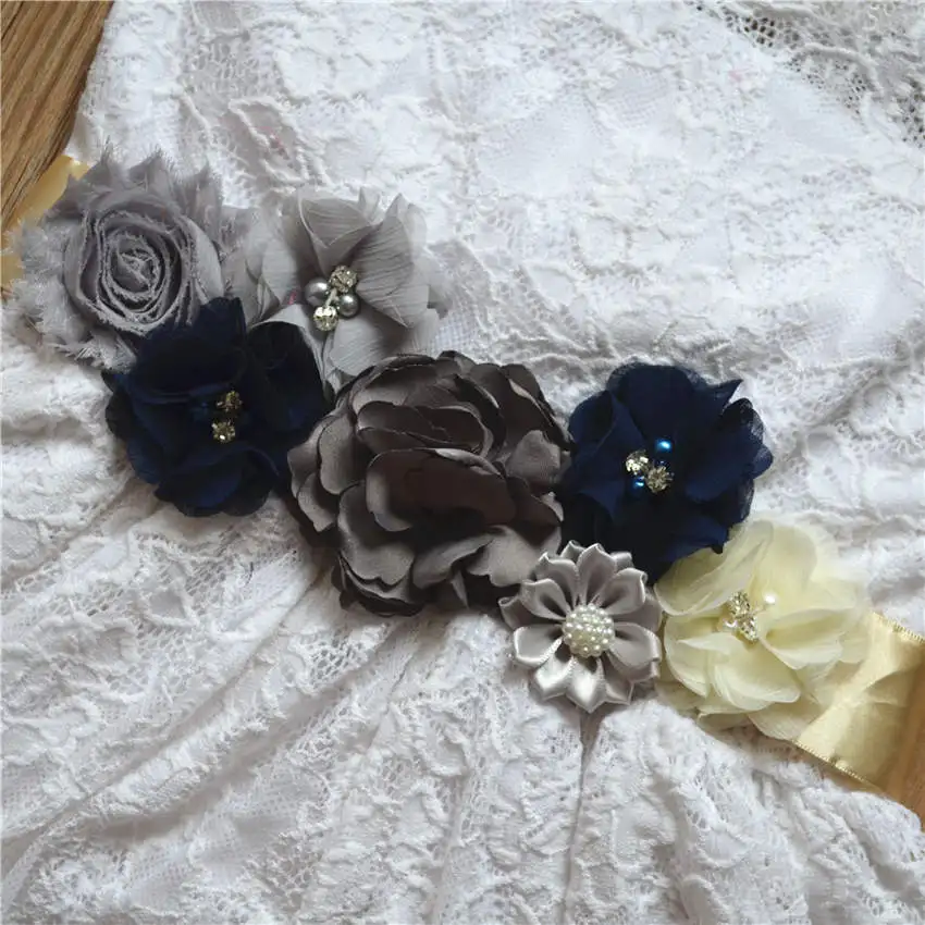 QYFLYXUENew Корейская версия простая модная секция Цветочный Пояс невеста беременная - Фото №1