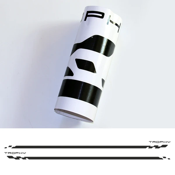 Gloss Black Автомобильный Стайлинг двери боковой полосой гоночный Спорт Графика Наклейка для Renault Megane 2 3 4 RS Grandtourer GT Трофей Аксессуары - Название цвета: Gloss Black