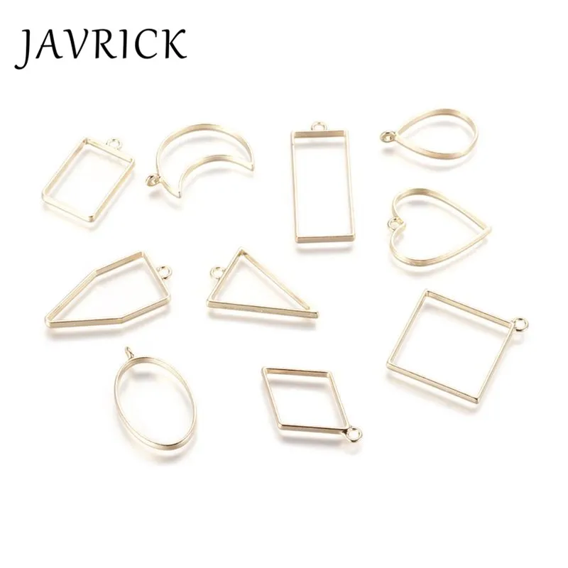 30 шт./компл. Геометрическая Квадратная металлическая рамка в форме бриллианта