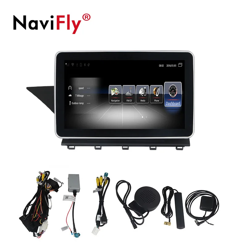 Navifly Android 3g ram 32G rom автомобильный аудио gps навигатор для Mercedes Benz GLK Class X204 2008- с 4G SIM wifi Радио BT