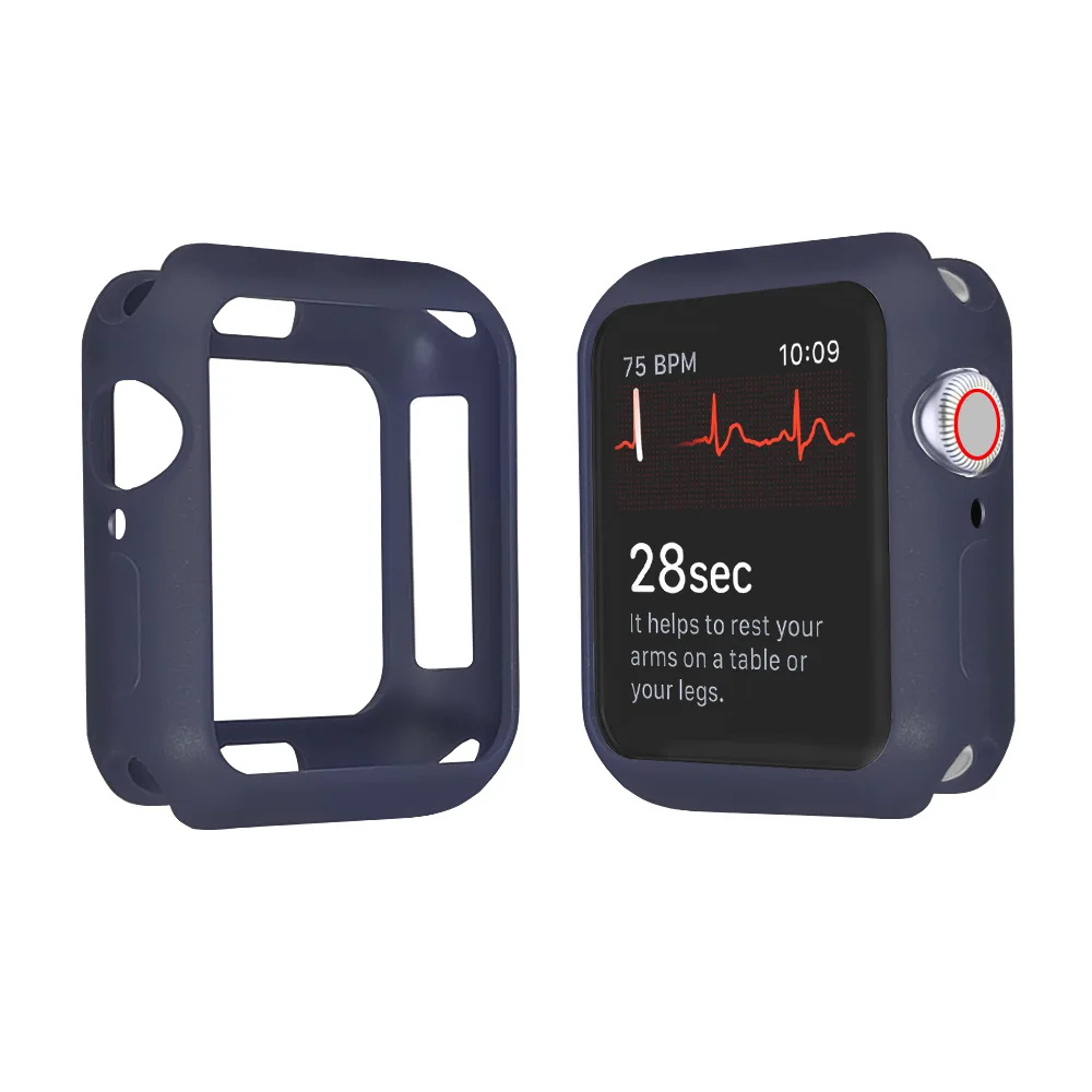 Watch Case for iWatch Series 6/5/4/3 Cover Candy TPU Silicone Bumper Frame Shell Apple 38mm 42mm 44mm 40mm | Наручные часы