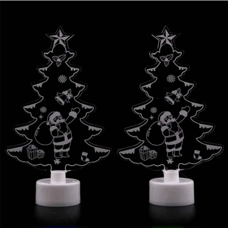 Лидер продаж акриловая светодиодная мини рождественская елка сосновая