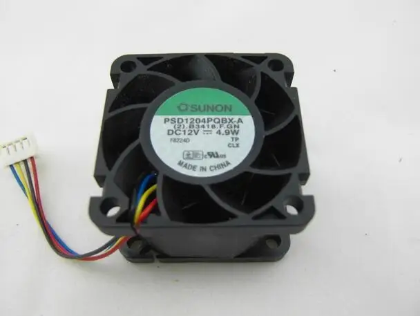 Оригинальный SUNON PSD1204PQBX A AC/DC 12V 4 9 W 4028 40x40x28 мм (4 см) строчный Сервер вентилятор