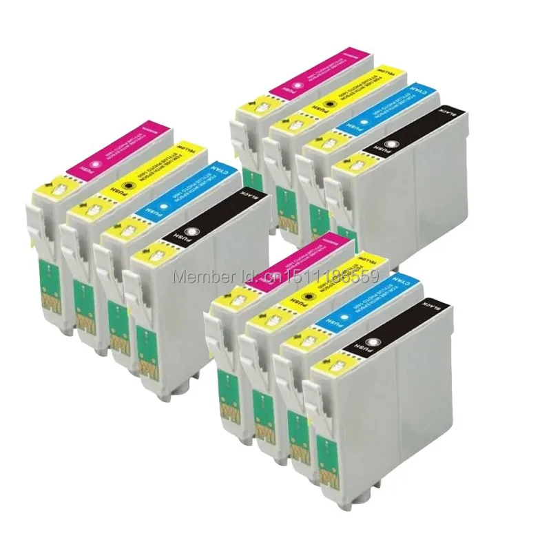 12 совместимый T1281BK T1282C T1283M T1284Y чернильные картриджи для Epson STYLUS S22 SX125 SX130 SX230 SX430 SX225