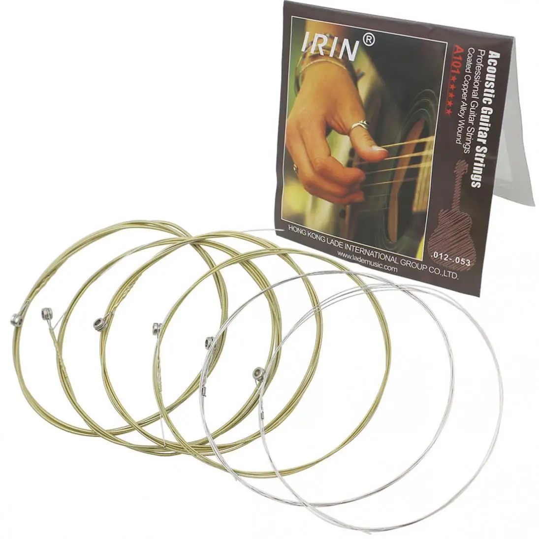 

6pcs/lot IRIN A101 Steel Core Acoustic Guitar Strings 0.012-0.053 Inch String