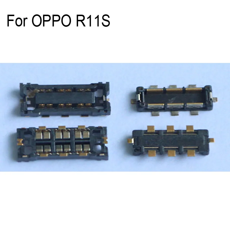 5PCS Inner FPC Connector Battery Holder Clip Contact For OPPO R11S r11s logic on motherboard mainboard Parts | Мобильные телефоны и