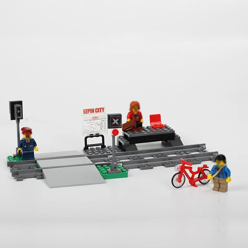 King Bricks Lepinblocks 02010 02039 дистанционное управление Высокоскоростной Пассажирский город грузовой поезд технологические строительные блоки 60051 игрушки подарок