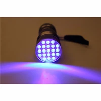 tigofly uv 395 400nm waterproof 21 led blacklight flashlight ultra violet light lamp fly tying glue curing light
