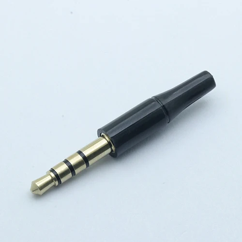 17mm 4P Gold Black 12 шт выход 17 мм/14 мм разъем 3,5 мм стерео 3 полюса штекер для гарнитура «сделай сам» наушники или используется для ремонта наушников золото/никелированный - Цвет: 17mm 4P Gold Black